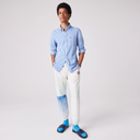 chemise LACOSTE slim fit en coton biologique uni