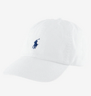 casquette Ralph Lauren Blanche logo bleu