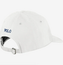 casquette Ralph Lauren Blanche logo bleu