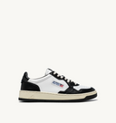 BASKET AUTRY MEDALIST LOW CUIR BLANC ET NOIR