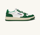 BASKET AUTRY MEDALIST LOW CUIR BLANC VERT
