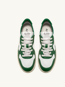BASKET AUTRY MEDALIST LOW CUIR BLANC VERT