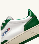 BASKET AUTRY MEDALIST LOW CUIR BLANC VERT