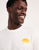 LIVING THE LIFE TEE IN ECRU lee