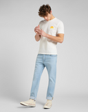 LIVING THE LIFE TEE IN ECRU lee