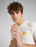 LIVING THE LIFE TEE IN ECRU lee