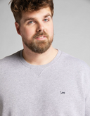 pull Lee PLAIN CREW IN GREY MELE