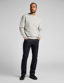 pull Lee PLAIN CREW IN GREY MELE