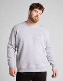 pull Lee PLAIN CREW IN GREY MELE