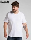 t-shirt Lee PATCH LOGO IN WHITE