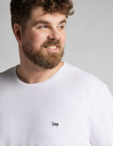 t-shirt Lee PATCH LOGO IN WHITE