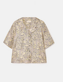 ALABAMA SHIRT IN PRINTED SILK TWILL - PINK/YELLOW MOMONI