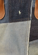 sac Ralph Lauren Cabas Bellport moyen patchwork en denim