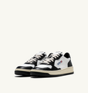 sneakers Autry MEDALIST LOW EN CUIR BLANC ET NOIR