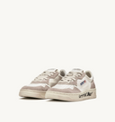 sneakers Autry MEDALIST LOW EN CUIR ET SUEDE BLANC