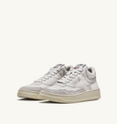sneakers Autry OPEN MID EN CUIR ET SUEDE BLANC