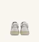 sneakers Autry OPEN MID EN CUIR ET SUEDE BLANC