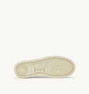 sneakers Autry OPEN MID EN CUIR ET SUEDE BLANC