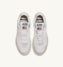 sneakers Autry OPEN MID EN CUIR ET SUEDE BLANC