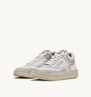 sneakers Autry OPEN MID EN CUIR ET SUEDE BLANC