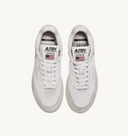 sneakers Autry OPEN MID EN CUIR ET SUEDE BLANC