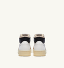 BASKET AUTRY MEDALIST MID CUIR ET SUEDE BLANC NOIR