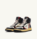 sneakers Autry SNEAKERS LIBERTY HIGH EN CUIR BLANC BLEU
