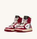 sneakers Autry LIBERTY HIGH EN CUIR BLANC ROUGE