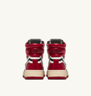 sneakers Autry LIBERTY HIGH EN CUIR BLANC ROUGE
