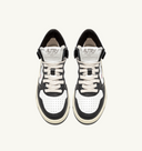 sneakers Autry MEDALIST LOW EN CUIR BLANC NOIR