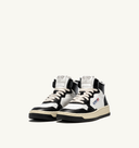 sneakers Autry MEDALIST LOW EN CUIR BLANC NOIR