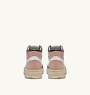 sneakers Autry SUPER VINTAGE SNEAKERS MEDALIST MID IEN CUIR BLANC NOIR ROSE