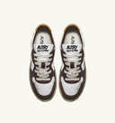 sneakers Autry SUPER VINTAGE SNEAKERS MEDALIST LOW EN CUIR BLANC MARON