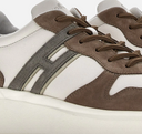 sneakers Hogan H580 Marron Blanc Gris