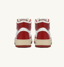 sneakers AutryMEDALIST MID EN CUIR BLANC ROUGE Dame