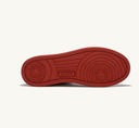 sneakers AutryMEDALIST MID EN CUIR BLANC ROUGE Dame
