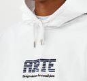 HARRIS PATCH LOGO HOODIE - WHITE Arte