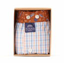 boxer Mc Alson M4648 - Carreau ciel & marron