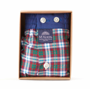 boxer Mc Alson M4667 - Tartan bordeaux et vert