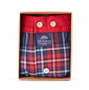 boxer Mc Alson M4672 - Madras rouge & marine