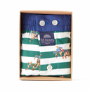 boxer Mc Alson M4616 - Rayure verte avec rugbymen