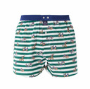 boxer Mc Alson M4616 - Rayure verte avec rugbymen