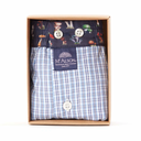 boxer Mc Alson M4643 - Carreau ciel & marine