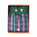 boxer Mc Alson M4664 - Carreau marine, vert & rouge
