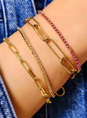 bracelet FUCHSIA TENNIS Mya Bay