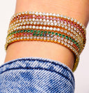 bracelet GREEN TENNIS Mya Bay