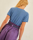 TRICOT ANNIE EN LIN - PE23 - BLEU CIEL Momoni