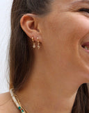 boucle oreilles NILAI Mini créole Lily charms eclair (à l’unité)