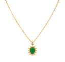 collier NILAI Thelma agate verte