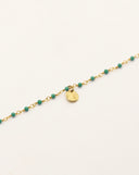 Bracelet Mini Stones quartz emeraude NILAI